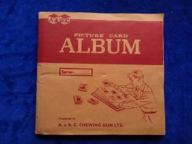 Trade cards, A & BC Gum, Winston Churchill, set 55 cards corner mounted in special album, (fronts