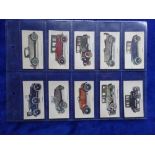 Cigarette cards, Imperial Tobacco Company, Motor Cars Coloured version, set 56 cards (many but not