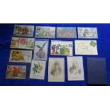 Mixed selection including John Players Royal Family Postcard sized x 2 cards, HM King Edward VII &