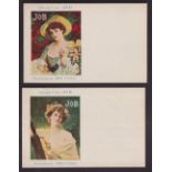 Tobacco advertising, Job, two postcards, Calendrier 1904 & 1905 both illustrated by Gervais (both