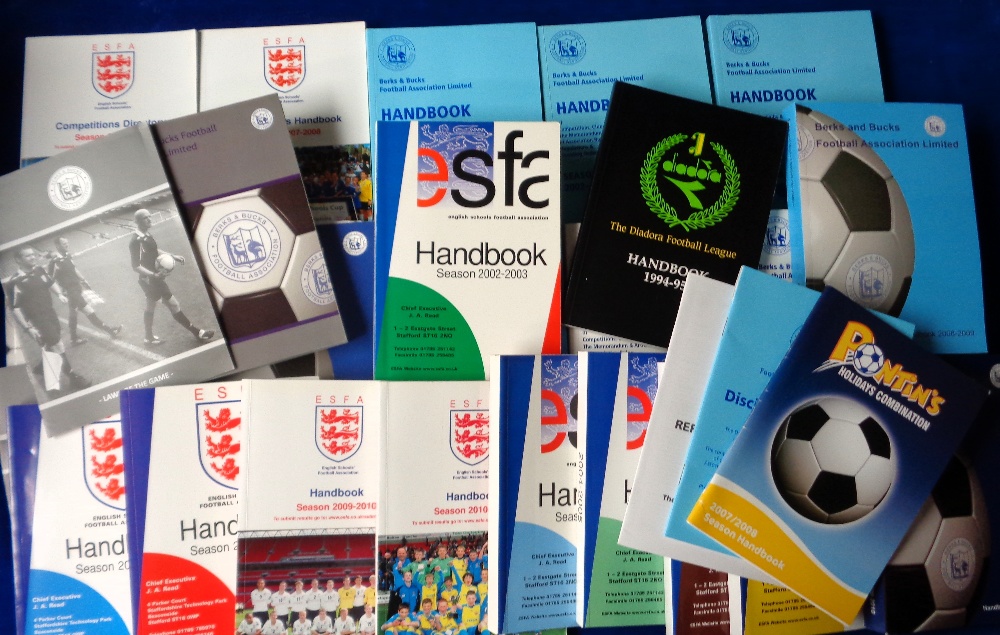 Football handbooks, Berks & Bucks FA Handbooks 2002/3 to 2012/13, English Schools FA Handbooks