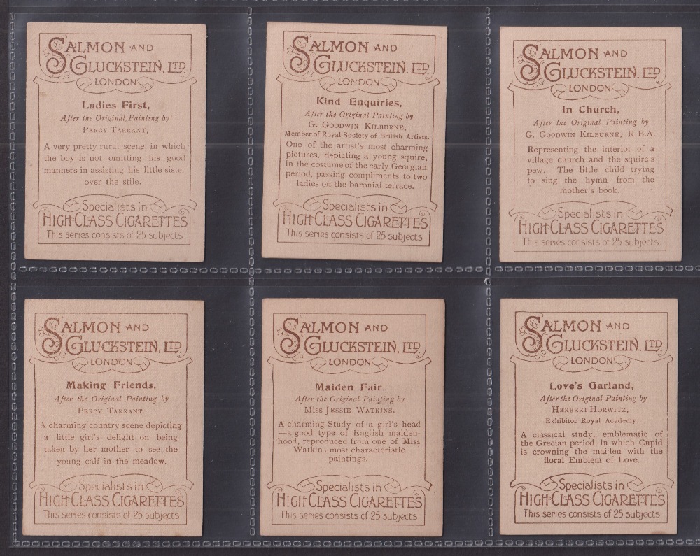 Cigarette cards, Salmon & Gluckstein, Famous Paintings (Brown), 'L' size (gen. gd) (a couple fair, - Image 2 of 2