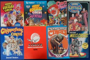 Ephemera, Circus and other items, to include programmes and tickets from the 1950s to the 80s,