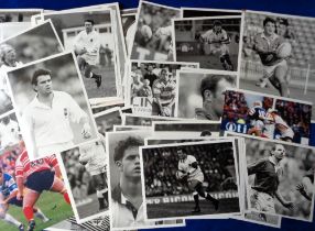 Rugby press photos, a collection of approx. 200 Rugby League & Union colour and b/w photos, inc.