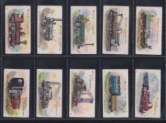 Cigarette cards, Wills, Locomotives & Rolling Stock (mixed backs) (set, 50 cards) (a few fair,