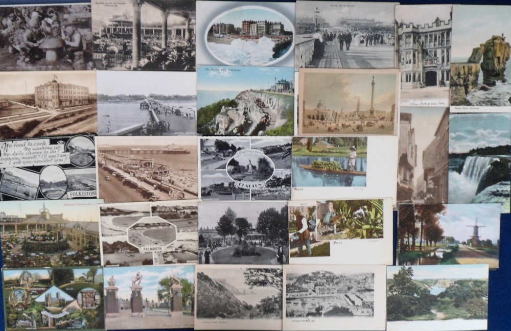 Postcards, Topographical and Social History, a collection of 225 various UK cards to include