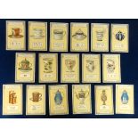 Cigarette cards, Lea, Old English Pottery & Porcelain, 'P' size (17/24), 16 with printed back credit