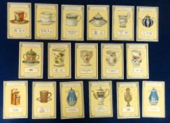 Cigarette cards, Lea, Old English Pottery & Porcelain, 'P' size (17/24), 16 with printed back credit