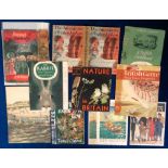 Ephemera, Book Jackets, 10 original examples to comprise John Masefield Victorious Troy, Nature In