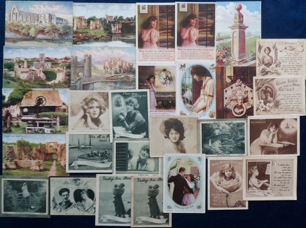 Postcards, Novelty, a selection of approx. 55 midget cards from various series inc. 10 topographical - Image 2 of 2