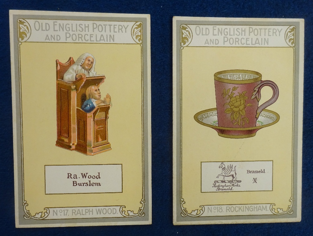 Cigarette cards, Lea, Old English Pottery & Porcelain, 'P' size (17/24), 16 with printed back credit - Image 2 of 3