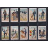 Trade cards, Pascall's Royal Naval Cadet series, set 12 cards multi advert backs. (Lieutenant,