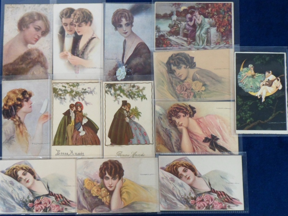 Postcards, Glamour, an Italian illustrated glamour mix of approx. 28 cards. Artists include T - Image 2 of 2