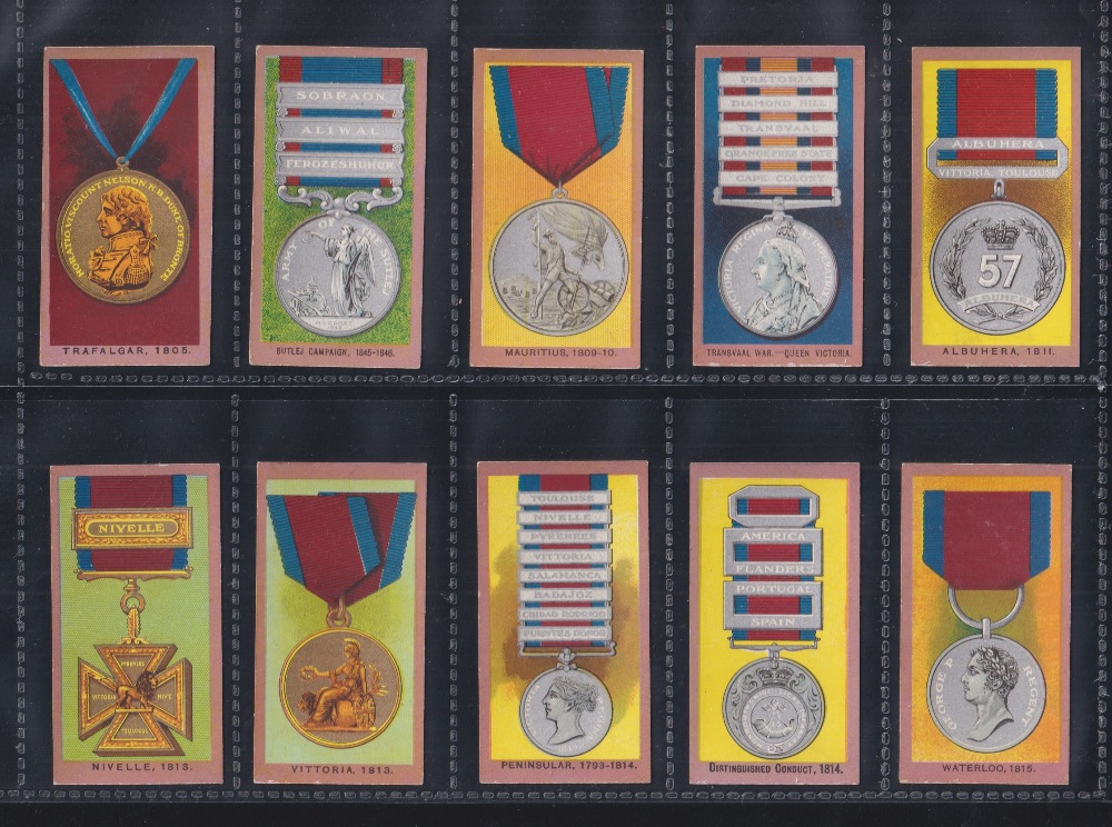 Cigarette cards, Smith's, Medals (Numbered, Imperial Tobacco Company, Multi-backed) (set, 50 - Image 3 of 10