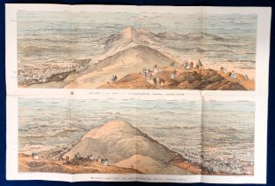 Ephemera, a coloured lithograph of Malvern from The Worcestershire Beacon by Henry Guy (approx. size
