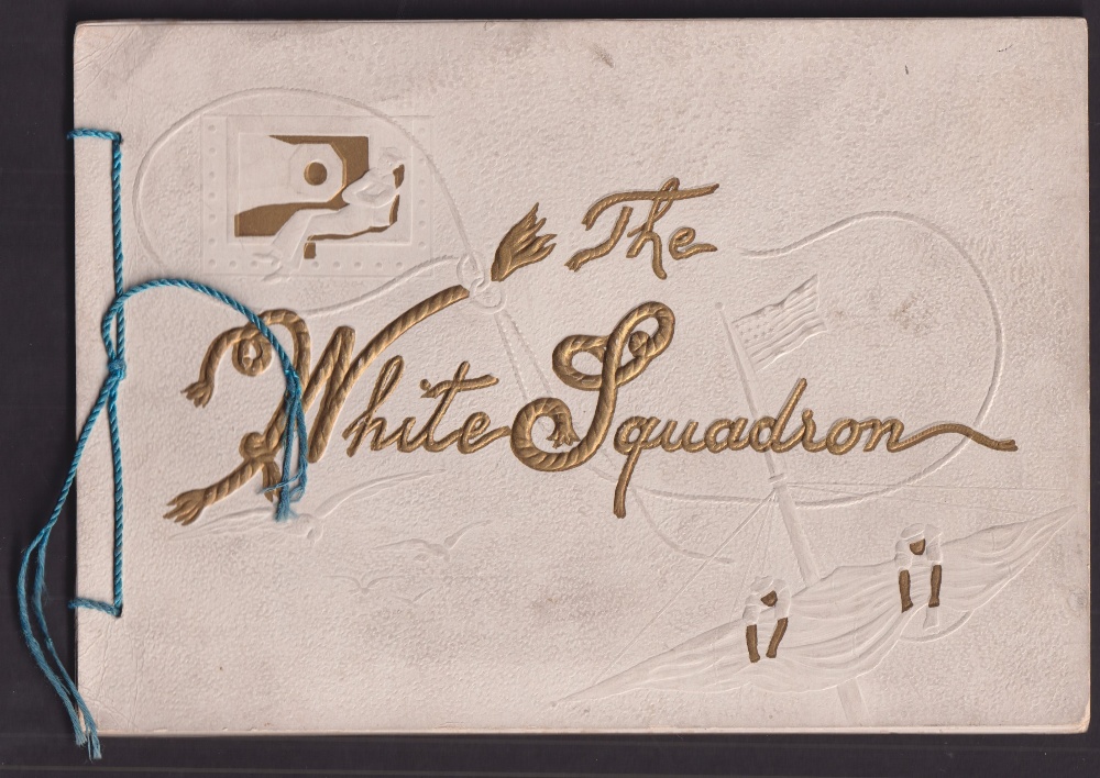 Trade album, USA, Woolson Spice Co, 'The White Squadron' USA Warships, illustrated album, 1891 (