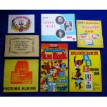 Trade cards, Albums and Booklets x 7, including Brooke Bond Brookie Bonds Painting Book, Barratt