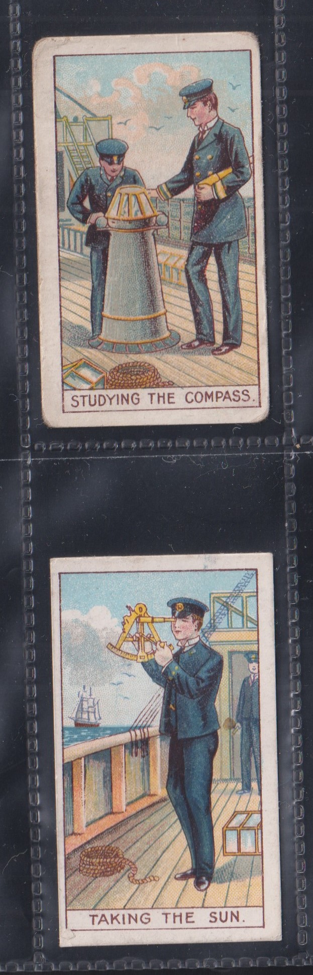 Trade cards, Pascall's Royal Naval Cadet series, set 12 cards multi advert backs. (Lieutenant, - Image 3 of 4