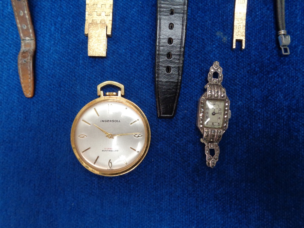 Watches, 17 vintage watches to include Ingersoll pocket watch, Invicta, Rotary gents and ladies, - Image 3 of 3