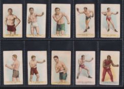 Cigarette cards, Wills (Scissors), Boxers (set, 36 cards) inc. Jack Johnson (fair/gd)