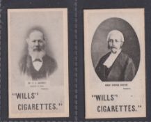 Cigarette cards, Wills, South African Personalities, Collotype, two cards, both Scroll back, Mr C.