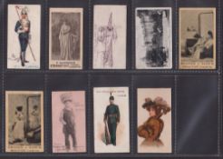 Cigarette cards, 9 scarce / unusual types including J Gabriel (2), Beauties GRACC, Types of
