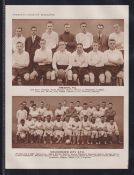 Trade cards, Boys' Magazine, Football Teams, 1929/30, sepia, 'XL' size, 18 teams in uncut pairs,