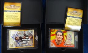 Trade cards, Football, modern selection, box of cards and packets including several unopened packets