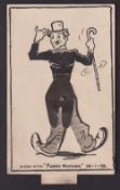 Trade card, Funny Wonder, Charlie Chaplin, single card mechanical issue dated 29 January 1929, tab