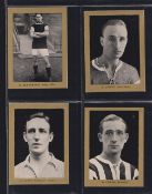 Trade cards, Thomson, Footballers, 1924, 'X' size (set, 8 cards) (gd)
