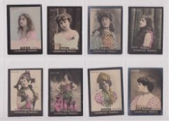Cigarette cards, South America, Malagrida, Actresses, Photo Series 3, inscribed 'Sie. A, A', matt,