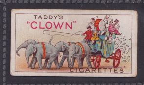 Cigarette card, Taddy, Clowns & Circus Artistes, (unissued), type card, Ref H414, picture no 17,