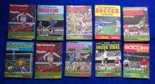 Trade cards, Football, IPC Magazines My Favourite Soccer Stars, 8 sets each corner mounted in
