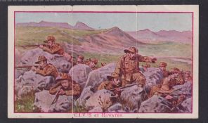 Cigarette cards, Turkish Monopoly Cigarette Co, Boer War Scenes, type card, 'C.I.V's at Howater' (