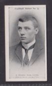 Cigarette card, Wills, Football Series 1902, type card, number 9 Steve Bloomer, Derby County (