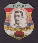 Trade card, W.N. Sharpe, 'Play Up Football Cards', type, Rugby, 'Play Up Heckmondwike', Lockwood