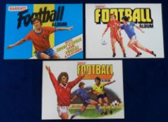 Trade albums, Barratt's, Football Albums, three unused albums, Football 1980/81, 1981/82 & 1984/