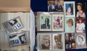 Postcards, a large collection of over 900 mainly PHQ cards and a few modern Royalty, also vintage