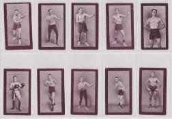 Cigarette cards, Wills (Scissors), British Army Boxers (set, 43 cards) (a few fair, gen. gd)