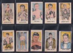 Trade cards, Kiddy's Favourites, Popular Boxers (set, 50 cards) (gen. gd)