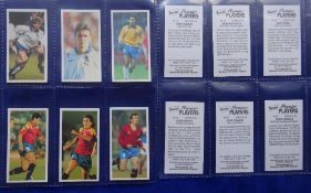 Trade cards, Football, Bassett, 10 sets Football 1989-90 red back and pink back versions, 1990/91,