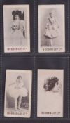 Cigarette cards, Hudden's, Beauties 'HUMPS' (Orange printing), 4 cards, ref. H222, pictures nos.