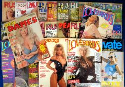 Glamour magazines, a collection of approx. 40 adult magazines, mainly 1980's, various titles