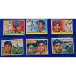 Trade cards, USA, Baseball, 39 cards majority issued by Topps in the 1950's / 1960's various