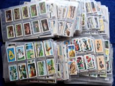 Trade cards, approx. 55 complete sets in plastic sleeves, many different series including Lipton