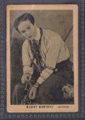 Trade card, Boys Cinema, Famous Heroes number 4 Harry Houdini type card (corner creasing otherwise a
