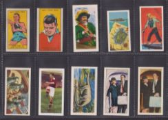 Trade cards, Cadet Sweets, a collection of 37 type cards from many different series including