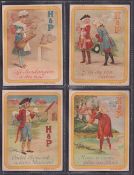 Trade cards, Huntley & Palmer Rondes Enfantines, 7 cards (2 cards slight back damage, 5 cards gd/