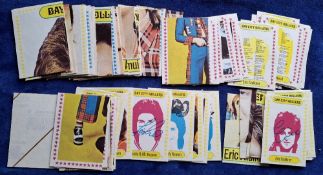 trade cards, Monty Gum, Bay City Rollers, 70 cards believed all different, possible slight
