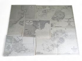 A quantity of Admiralty charts - United Kingdom and northern European waters, charts dating from